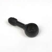 WHITES BRAKE - 10mm BANJO - STRAIGHT - STEEL BLK
