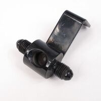 WHITES BRAKE - LINE TEE w/ BRAKE SWITCH PORT - STEEL BLK