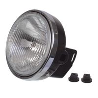Headlight 7" Round | Complete Unit | Side Mount | Plastic Shell
