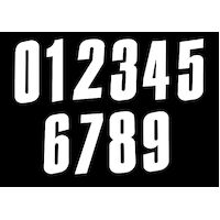 150MM Euro SX Number Board White