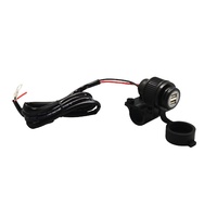 Motorcycle Handle Bar Mount USB Charger | Weather Resistant Twin Power