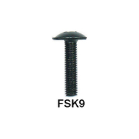 Kawasaki 6 X 25 Fairing Screw Black (10 Card)