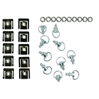 Motorcycle Fairing Fastener Kit Quick Release 6Mm X 16Mm Chrome Dzus Style