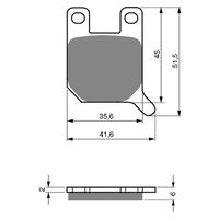 BRAKE PADS GOLDFREN GF008 - S3
