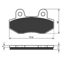 Rear Brake Pads Goldfren GF011 - S3