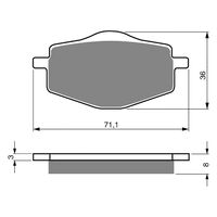 BRAKE PADS GOLDFREN GF018 - K5