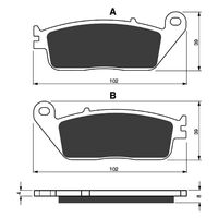 Front Brake Pads Goldfren GF022 - S3