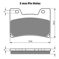 BRAKE PADS GOLDFREN GF028 - S3