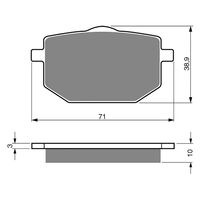 BRAKE PADS GOLDFREN GF029 - S3