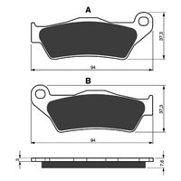 Rear Brake Pads Goldfren GF031 - K5