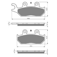 BRAKE PADS GOLDFREN GF033 - S3