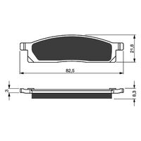 Front Brake Pads Goldfren GF034 - K5
