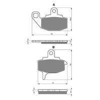 BRAKE PADS GOLDFREN GF035 - K5