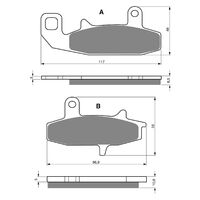 BRAKE PADS GOLDFREN GF036 - S3