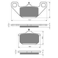 BRAKE PADS GOLDFREN GF037 - S3