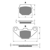 BRAKE PADS GOLDFREN GF042 - S3