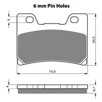 BRAKE PADS GOLDFREN GF045 - S3