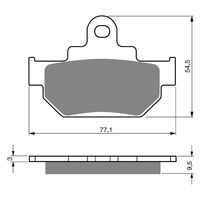 BRAKE PADS GOLDFREN GF046 - S3