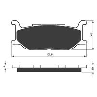 Front Brake Pads Goldfren GF048 - S3