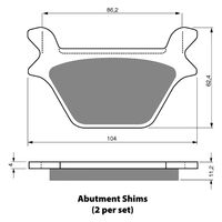 BRAKE PADS GOLDFREN GF056 - S3