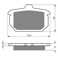 BRAKE PADS GOLDFREN GF058 - S3