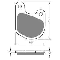 BRAKE PADS GOLDFREN GF059 - S3