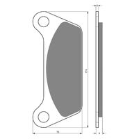 BRAKE PADS GOLDFREN GF061 - S3