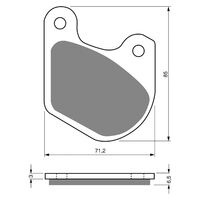 BRAKE PADS GOLDFREN GF062 - S3