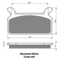 BRAKE PADS GOLDFREN GF063 - S3