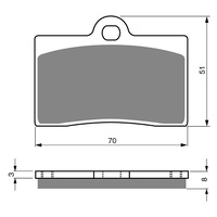Sintered Dual Sport Front Brake Pads for Ducati 851 SP3 1991 1992 1993