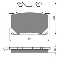 BRAKE PADS GOLDFREN GF067 - S3
