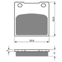 BRAKE PADS GOLDFREN GF068 - S3