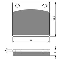 BRAKE PADS GOLDFREN GF076 - S3