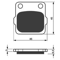Rear Brake Pads Goldfren GF077 - K5