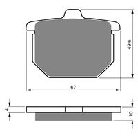 BRAKE PADS GOLDFREN GF079 - S3