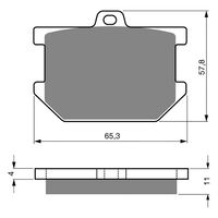 BRAKE PADS GOLDFREN GF082 - S3