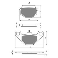 BRAKE PADS GOLDFREN GF084 - S3