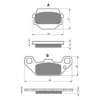BRAKE PADS GOLDFREN GF091 - K5