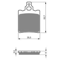 BRAKE PADS GOLDFREN GF096 - K5