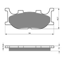 Brake Pads Goldfren GF099 - S3