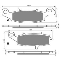 Front Left Brake Pads Goldfren GF104 - S3