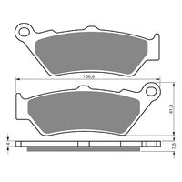 Front Brake Pads Goldfren GF106 - S3