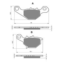 Front Brake Pads Goldfren GF109 - K5