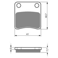Brake Pads Goldfren GF110 - S3