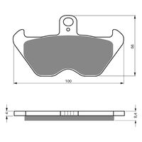 BRAKE PADS GOLDFREN GF117 - S3