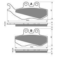 BRAKE PADS GOLDFREN GF122 - S3