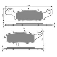 Rear BRAKE PADS GOLDFREN GF124 - S3