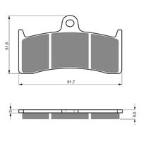BRAKE PADS GOLDFREN GF126 - S3
