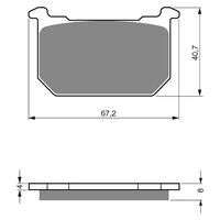 BRAKE PADS GOLDFREN GF127 - S3