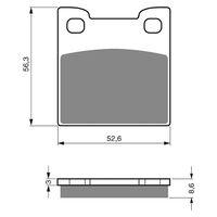 BRAKE PADS GOLDFREN GF129 - S3